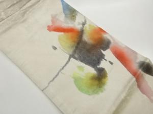 引箔抽象模様名古屋帯